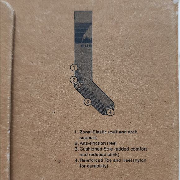 NWT Burton Women's Emblem Midweight Socks-M/L (7-10) - Picture 5 of 6